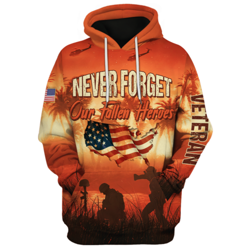 VETERAN UXVET23-AF Premium Microfleece Hoodie