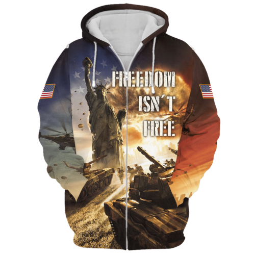 VETERAN UXVET16-MC Premium Microfleece Zip Hoodie