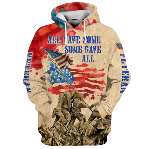 VETERAN HBLVTR47 Premium Microfleece Hoodie