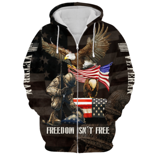 VETERAN HBL-VTR-23 Premium Microfleece Zip Hoodie