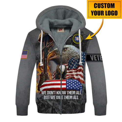 VETERAN NV-VTR49 Premium Heavy Fleece Zip Hoodie