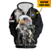 VETERAN HBLVTR56 Premium Microfleece Zip Hoodie