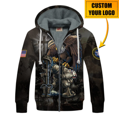 VETERAN NV-VTR51 Premium Heavy Fleece Zip Hoodie