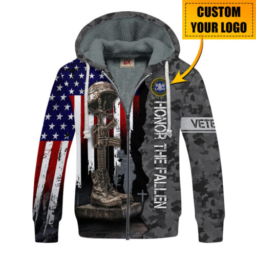 VETERAN NV-VTR53 Premium Heavy Fleece Zip Hoodie