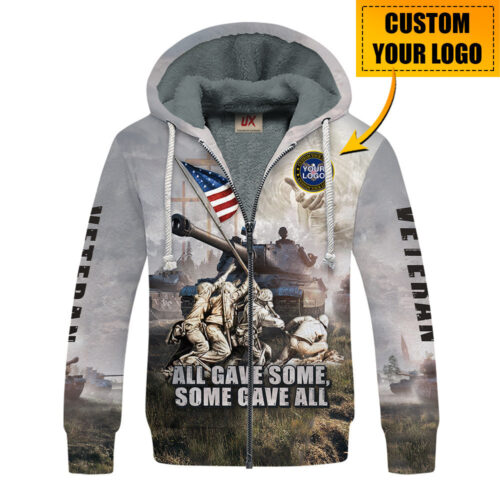 VETERAN NV-VTR54 Premium Heavy Fleece Zip Hoodie