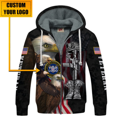 VETERAN NV-VTR57 Premium Heavy Fleece Zip Hoodie