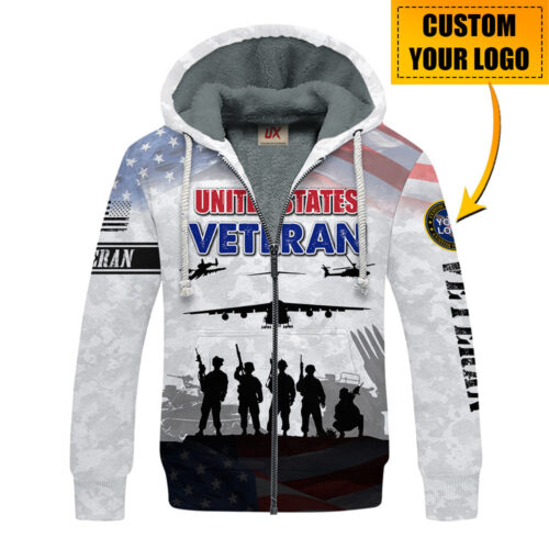 VETERAN NV-VTR58 Premium Heavy Fleece Zip Hoodie