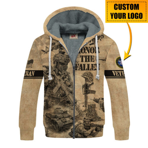 VETERAN NV-VTR63 Premium Heavy Fleece Zip Hoodie