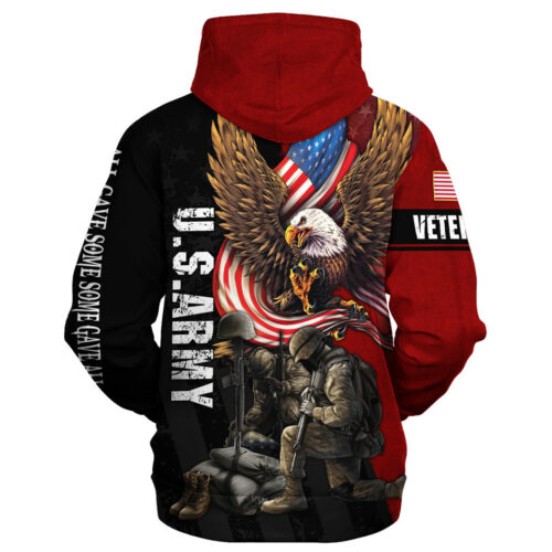 VETERAN HBLVTR43 Premium Microfleece Hoodie