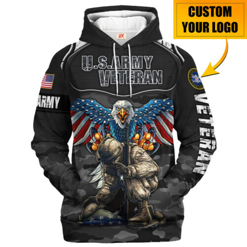 VETERAN HBLVTR45 Premium Microfleece Hoodie