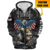 VETERAN HBLVTR49 Premium Microfleece Zip Hoodie