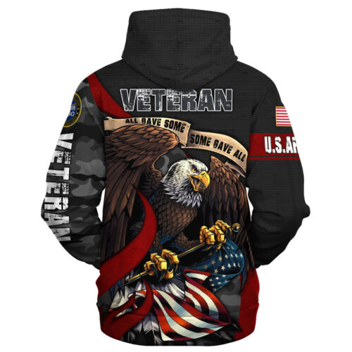 VETERAN HBLVTR44 Premium Microfleece Zip Hoodie