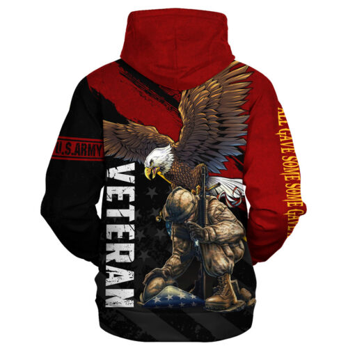 VETERAN HBLVTR46 Premium Microfleece Zip Hoodie