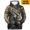 VETERAN HBLVTR53 Premium Microfleece Hoodie