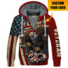 VETERAN HBLVTR52 Premium Heavy Fleece Zip Hoodie