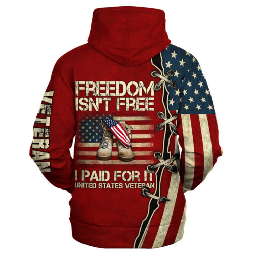 VETERAN HBLVTR53 Premium Microfleece Hoodie