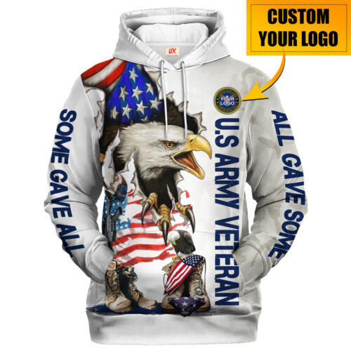 VETERAN HBLVTR56 Premium Microfleece Hoodie