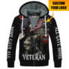 VETERAN HBLVTR41 Premium Heavy Fleece Zip Hoodie