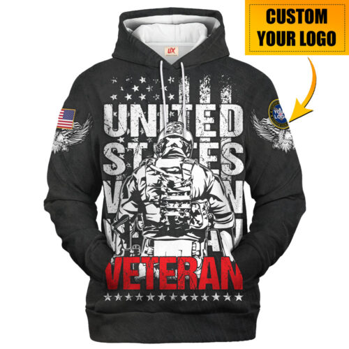 VETERAN HBLVTR41 Premium Microfleece Hoodie