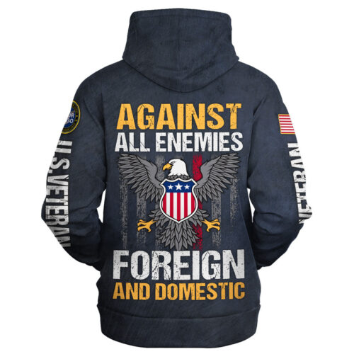 VETERAN HBLVTR42 Premium Heavy Fleece Zip Hoodie