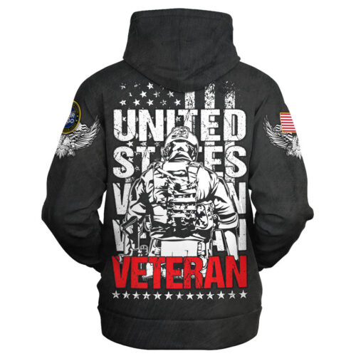 VETERAN HBLVTR41 Premium Microfleece Hoodie