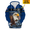 VETERAN HBLVTR63 Premium Microfleece Zip Hoodie