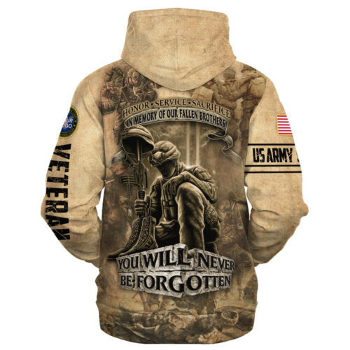 VETERAN HBLVTR67 Premium Microfleece Hoodie