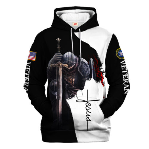 VETERAN UXVET04 Premium Microfleece Hoodie