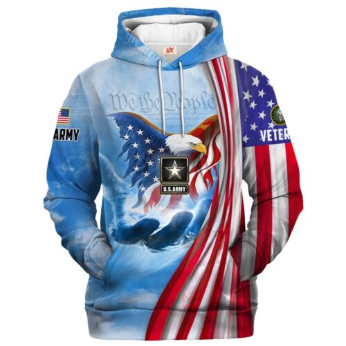 VETERAN UXVET51-AM Premium Microfleece Hoodie