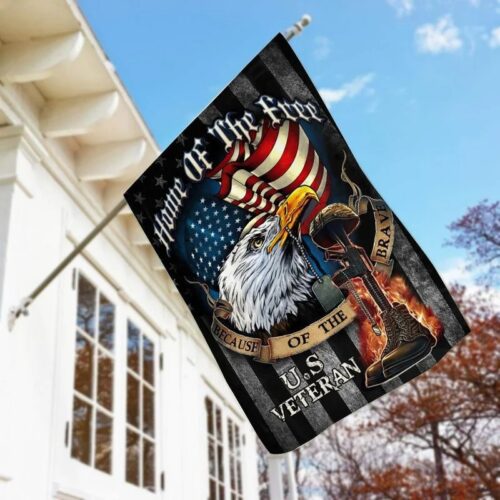 HOME OF THE FREE BECAUSE OF THE BRAVE - FLAG