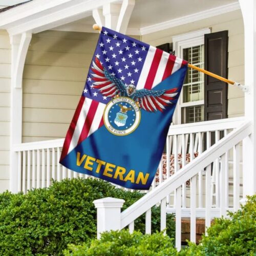 US Air Force Veteran Flag Fantastic American Veteran Flag