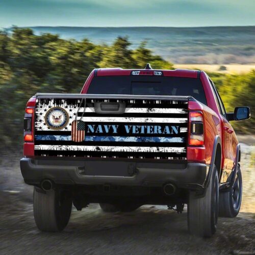 U.S Navy Veteran Truck Tailgate Decal Sticker Wrap Car Accessories