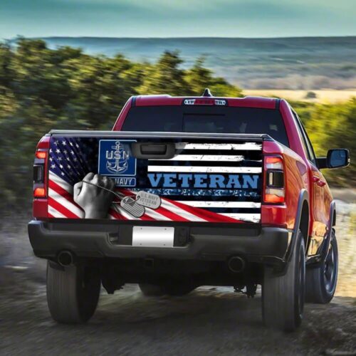 United States Navy Veteran Truck Tailgate Decal Sticker Wrap Car Accessories