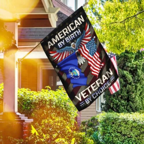 American By Birth U.S Air Force Veteran By Choice Flag