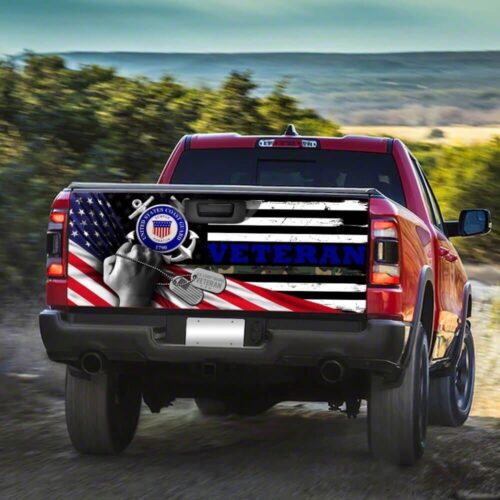 United States Coast Guard Veteran Truck Tailgate Decal Sticker Wrap Car Accessories