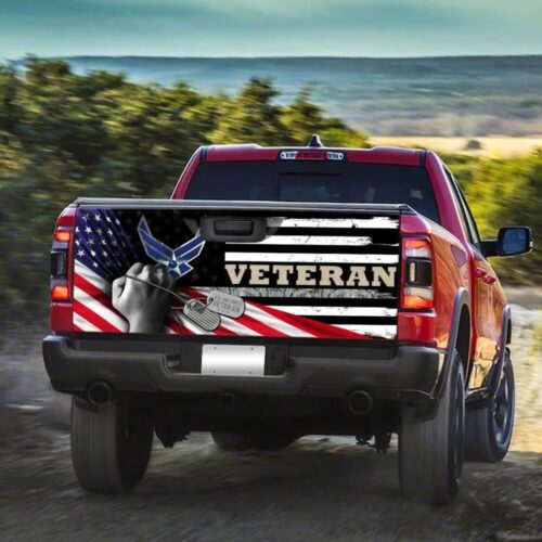 United States Air Force Veteran Truck Tailgate Decal Sticker Wrap Car Accessories