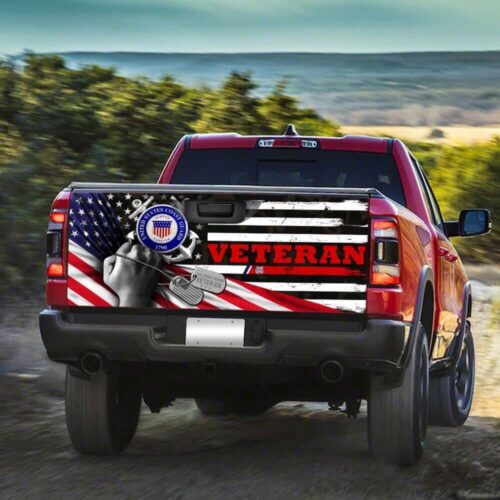 United States Coast Guard Veteran Truck Tailgate Decal Sticker Wrap Car Accessories