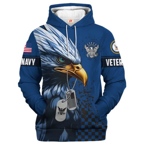 VETERAN UXVET18-NV Premium Microfleece Hoodie