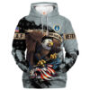 VETERAN UXVET21-AF Premium Microfleece Hoodie