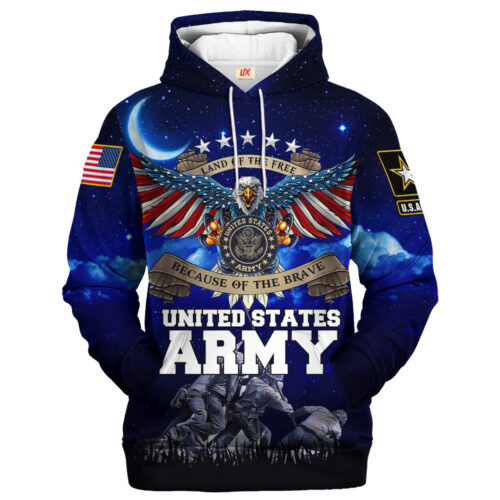 VETERAN UXVET19-AM Premium Microfleece Hoodie