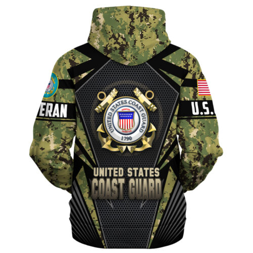 VETERAN UXVET27-CG Premium Microfleece Hoodie