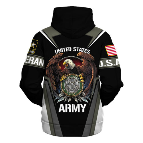 VETERAN UXVET123-AM Premium Microfleece Hoodie