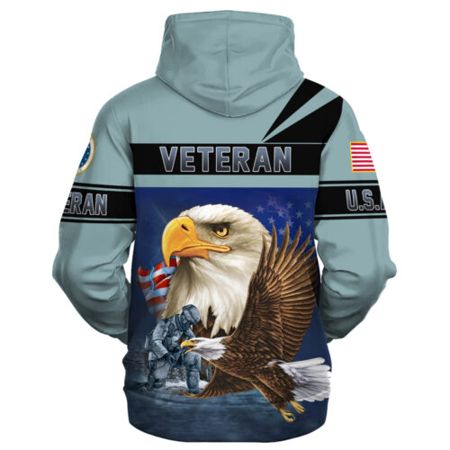 VETERAN UXVET31-AF Premium Heavy Fleece Zip Hoodie