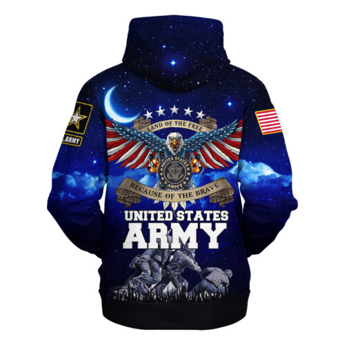 VETERAN UXVET19-AM Premium Microfleece Hoodie