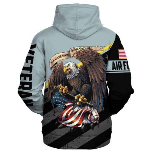 VETERAN UXVET16-AF Premium Heavy Fleece Zip Hoodie