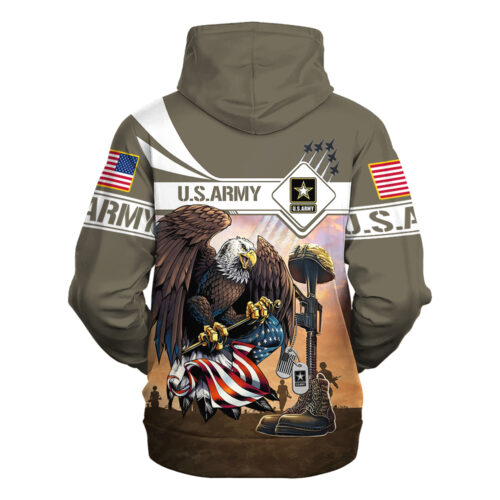 VETERAN UXVET30-AM Premium Heavy Fleece Zip Hoodie