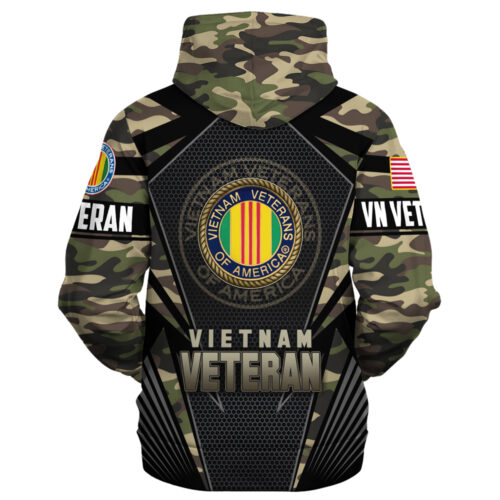 VETERAN UXVET27-VN Premium Heavy Fleece Zip Hoodie