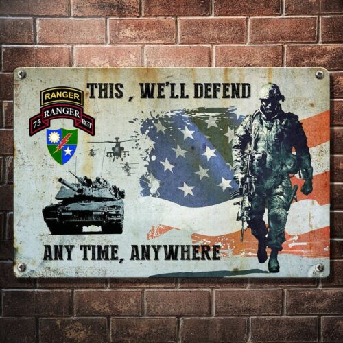 United States Army Special Forces Veteran Metal Sign