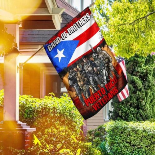 Band Of Brothers Puerto Rico Veterans Flag