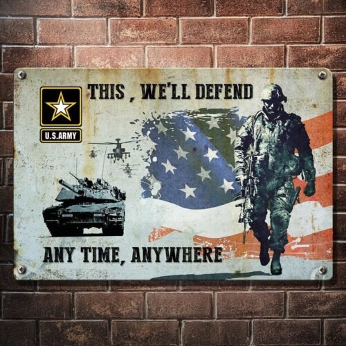 US Army 75Th Ranger Regiment Metal Sign